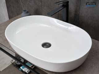 Раковина Gid D1348 51204 накладная белая 61x41x13.5